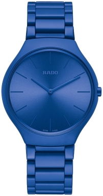 Часы Rado True Thinline Les Couleurs™ Le Corbusier Spectacular ultramarine 4320K R27092622