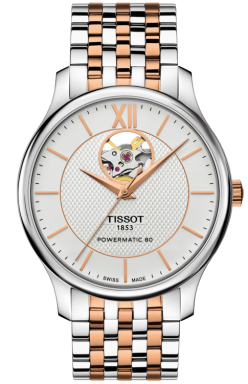 Часы Tissot Tradition Powermatic 80 Open Heart T063.907.22.038.01