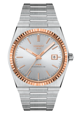 Часы Tissot PRX Powermatic 80 Steel and 18K Gold Bezel T931.407.41.031.00